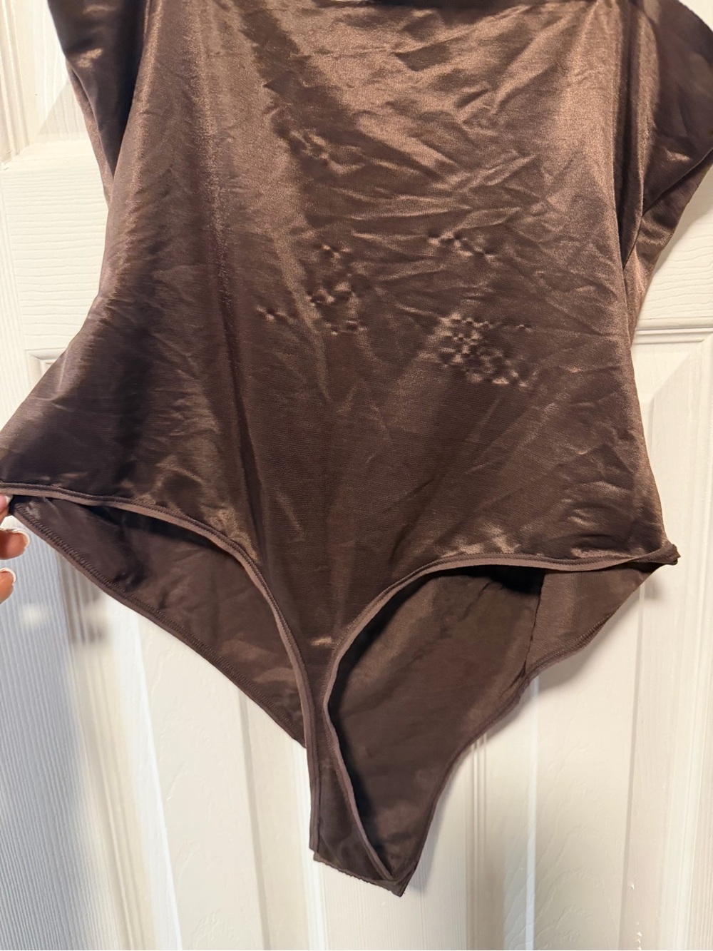 Skims Brown Shimmer Body Suit View 2